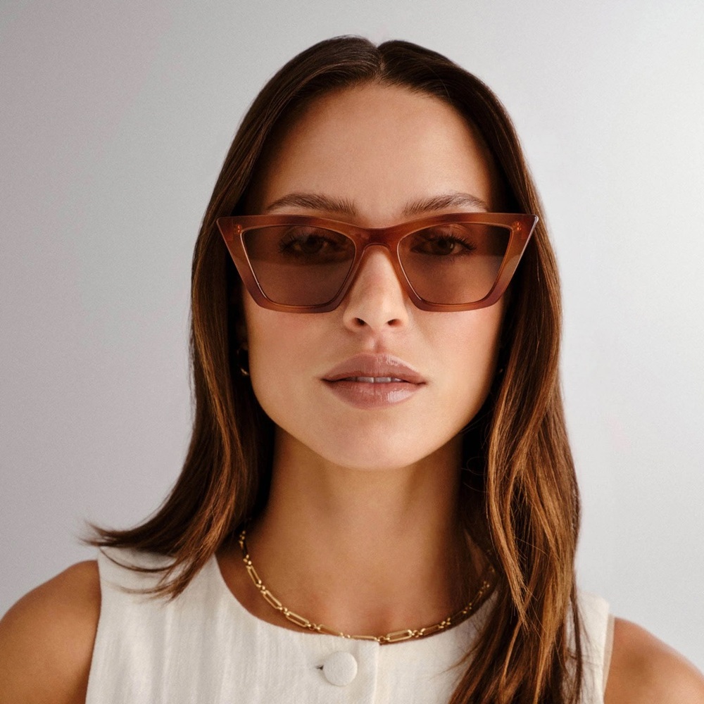 Mango cat eye resin tortoise shell sunglasses